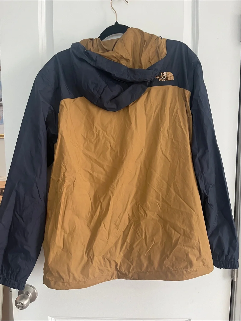 The North Face Men's Two-Tone Tan & Black Rain Jacket